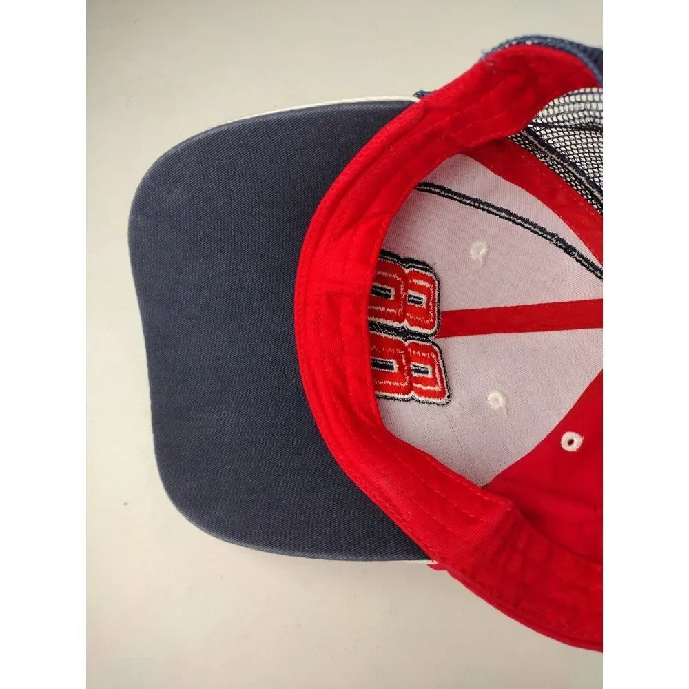 National Guard Dale Earnhardt Jr #88  Nascar Embroidered Hat Red Strapback Mesh